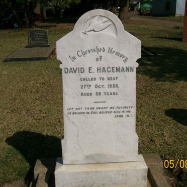 HAGEMANN David E. -1958