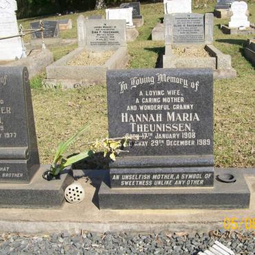 THEUNISSEN Hannah Maria 1908-1989