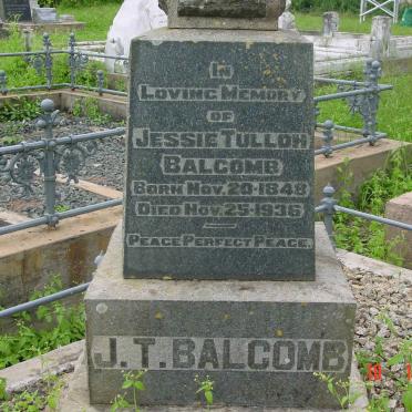 BALCOMB Jessie Tulloh 1848-1936