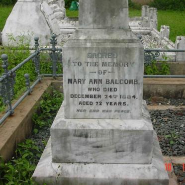 BALCOMB Mary Ann  -1884