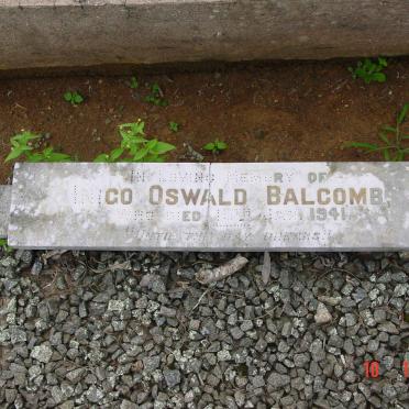 BALCOMB Inigo Oswald  -1941