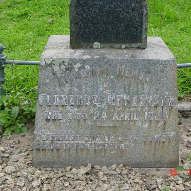 HENDERSON Florence  -1924