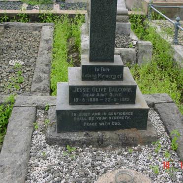 BALCOMB Jessie Olive 1888-1962