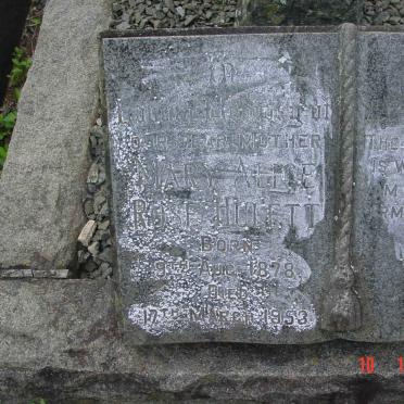 HULETT Mary Alice Rose 1878-1953