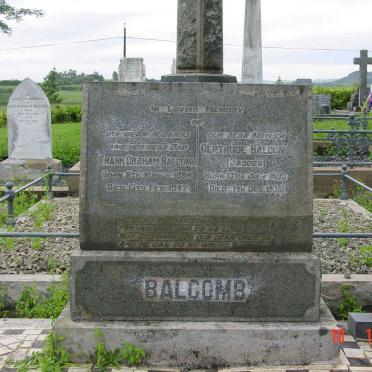 BALCOMB Frank Oraham 1884-1942 &amp; Gertrude JACOBS 189?-1933