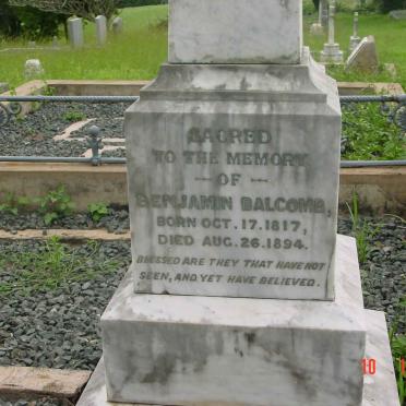 BALCOMB Benjamin 1817-1894