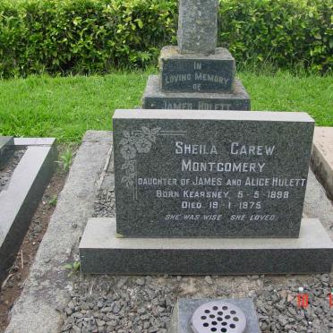 HULETT James -1948 :: MONTGOMERY Sheila Carew 1898-1975 