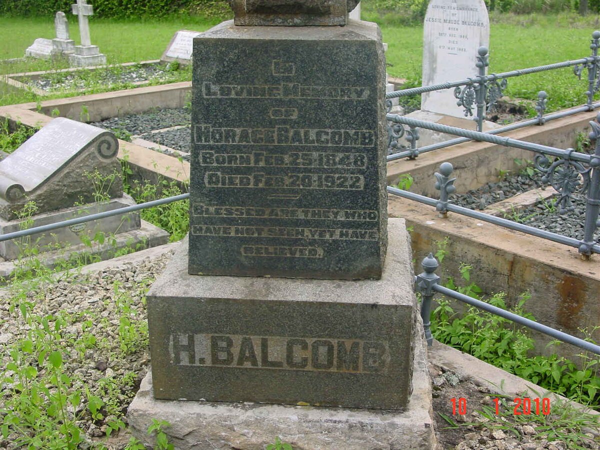 BALCOMB Horace 1848-1922