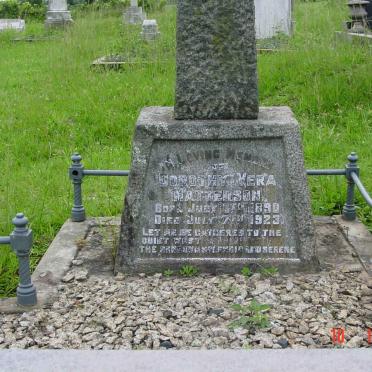 MATTERSON Dorothy Vera  1890-1923