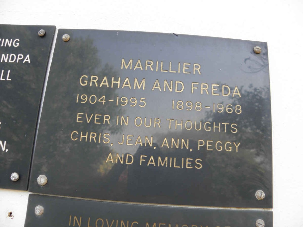 MARILLIER Graham 1904-1995 &amp; Freda 1898-1968