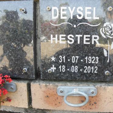 DEYSEL Hester 1923-2012