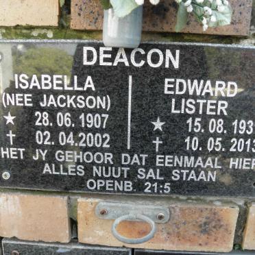 DEACON Edward Lister 1931-2013 :: DEACON Isabella nee JACKSON 1907-2002
