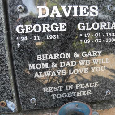 DAVIES George 1931- &amp; Gloria 1933-2008