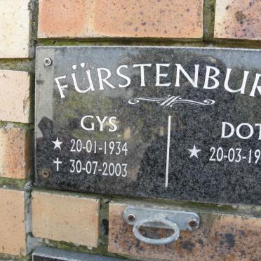 FÜRSTENBURG Gys 1934-2003 &amp; Dot 1938-