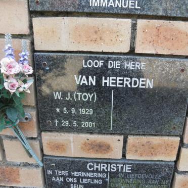 HEERDEN W.J., van 1929-2001