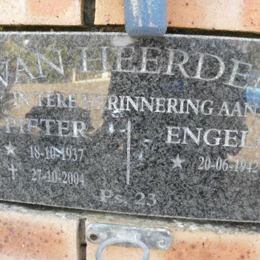 HEERDEN Pieter, van 1937-2004 &amp; Engela 1942-