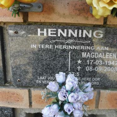 HENNING Magdaleen 1942-2008