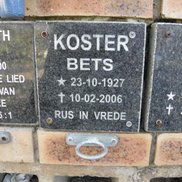 KOSTER Bets 1927-2006