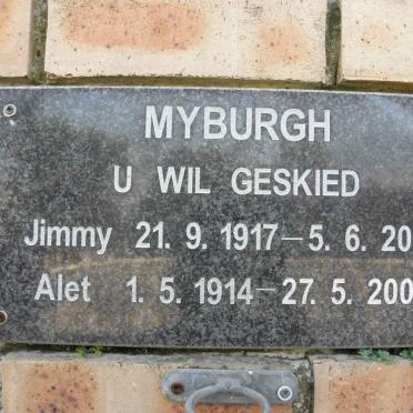MYBURGH Jimmy 1917-2000 &amp; Alet 1914-2001