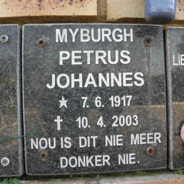 MYBURGH Petrus Johannes 1917-2003