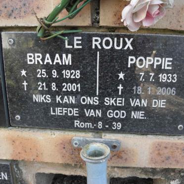 ROUX Braam, le 1928-2001 &amp; Poppie 1933-2006