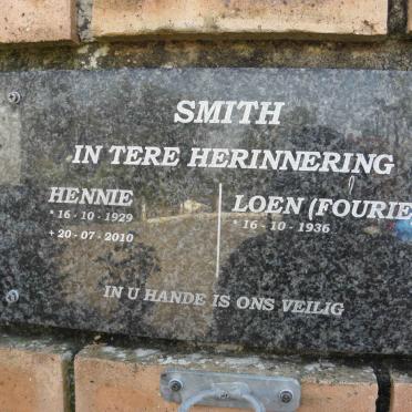 SMITH Hennie 1929-2010 &amp; Loen FOURIE 1936-