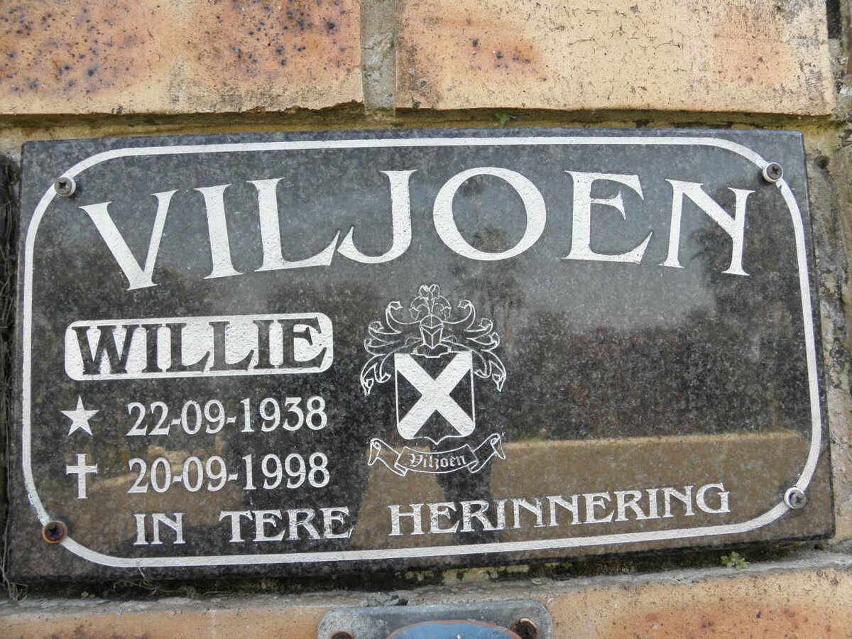 VILJOEN Willie 1938-1998