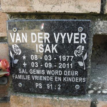 VYVER Isak, van der 1977-2011