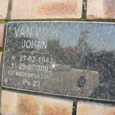 WYK Johan, van 1943-2005