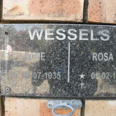 WESSELS Jurie 1935- &amp; Rosa 1938-