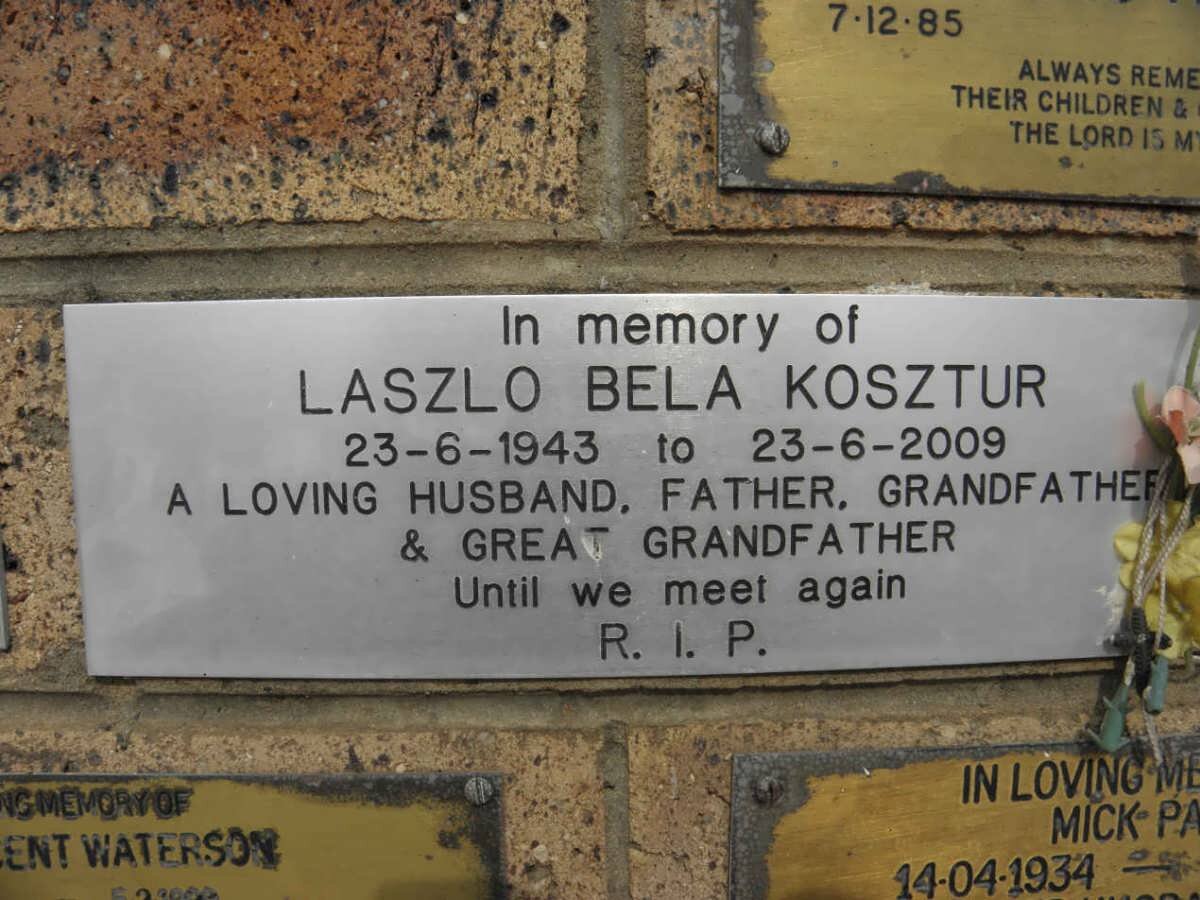 KOSZTUR Laszlo Bela 1943-2009