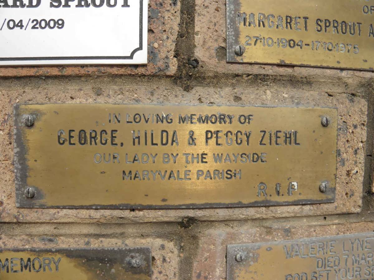 ZIEHL George :: ZIEHL Hilda :: ZIEHL Peggy