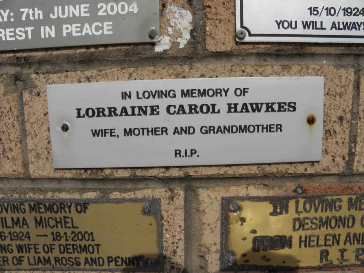 HAWKES Lorraine Carol