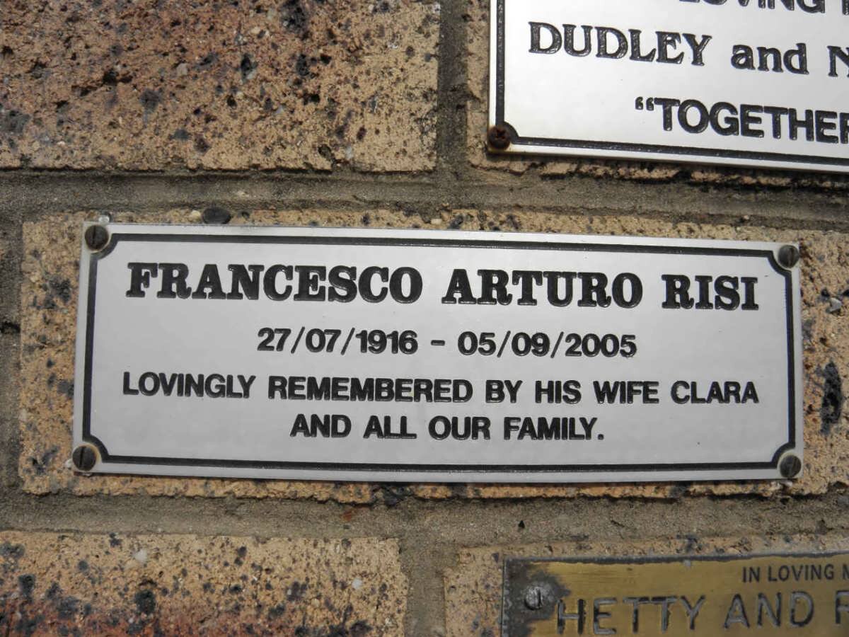 RISI Francesco Arturo 1916-2005