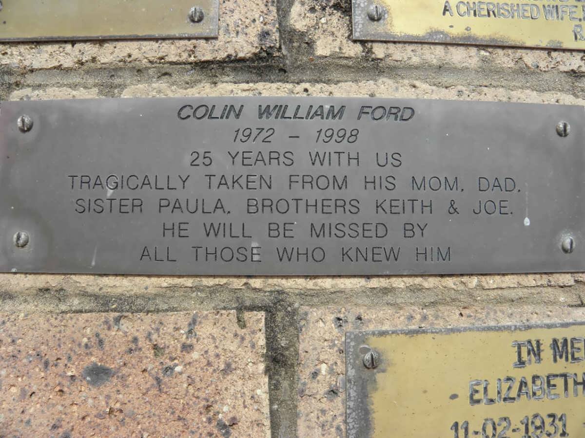 FORD Colin William 1972-1998