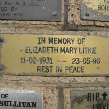 LITKIE Elizabeth Mary 1931-1996