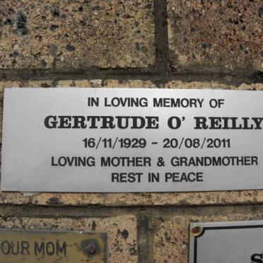 O'REILLY Gertrude 1929-2011