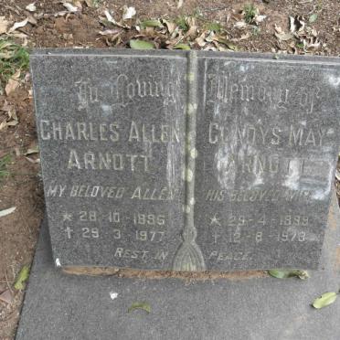 ARNOTT Charles Allen 1896-1977 &amp; Gladys May 1899-1973