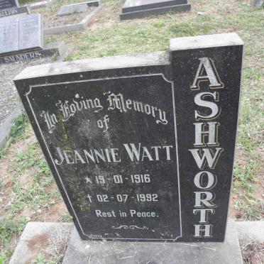 ASHWORTH Jeannie Watt 1916-1992