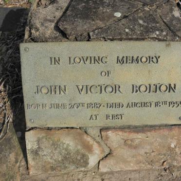 BOLTON John Victor 1887-1959