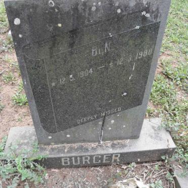 BURGER Ben 1904-1980