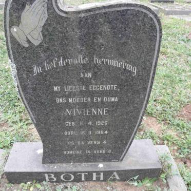 BOTHA Vivienne 1926-1984