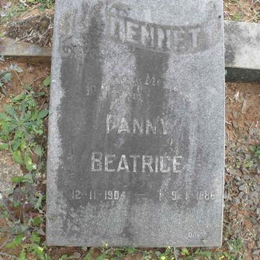 BENNETT Fanny Beatrice 1904-1986