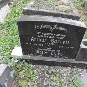 BARRETT Arthur 1890-1981 &amp; Violet Mary 1889-1984
