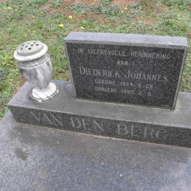 BERG Diederick Johannes, van den 1924-1987