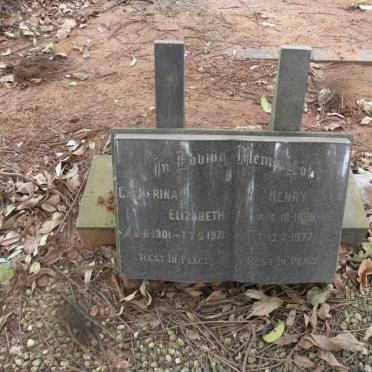 BUTCHER Henry 1896-1977 &amp; Catherina Elizabeth 1901-1971