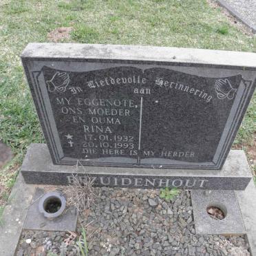 BEZUIDENHOUT Rina 1932-1993