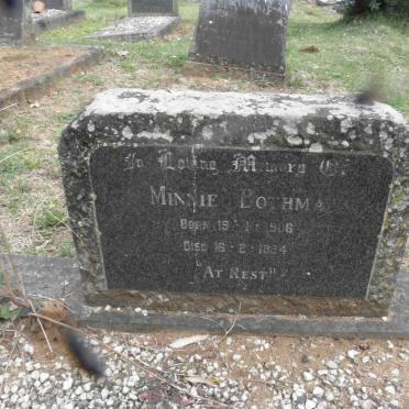 BOTHMA Minnie 1906-1984