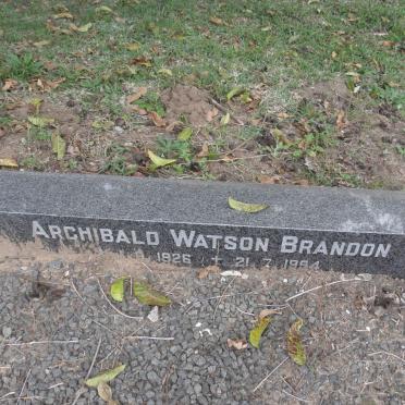 BRANDON Archibald Watson 1926-1994