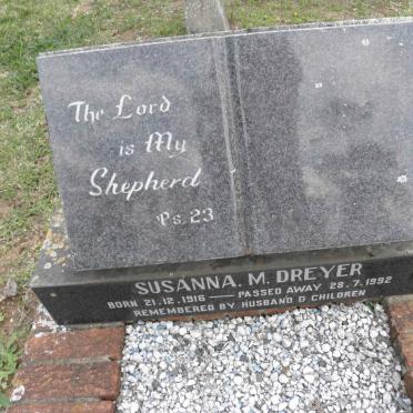 DREYER Susanna M. 1916-1992